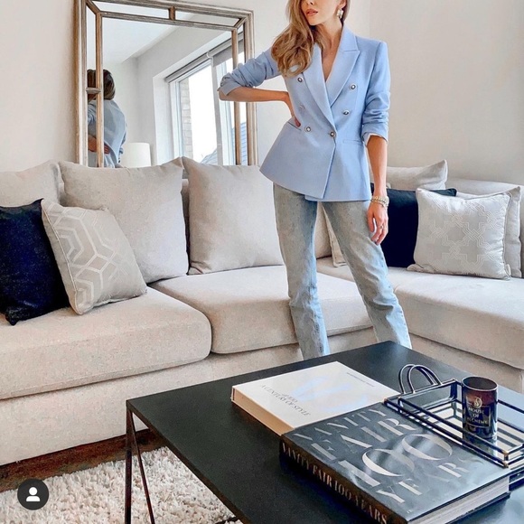 ZARA Double Breasted Balmain Style Blazer - Picture 13 of 16